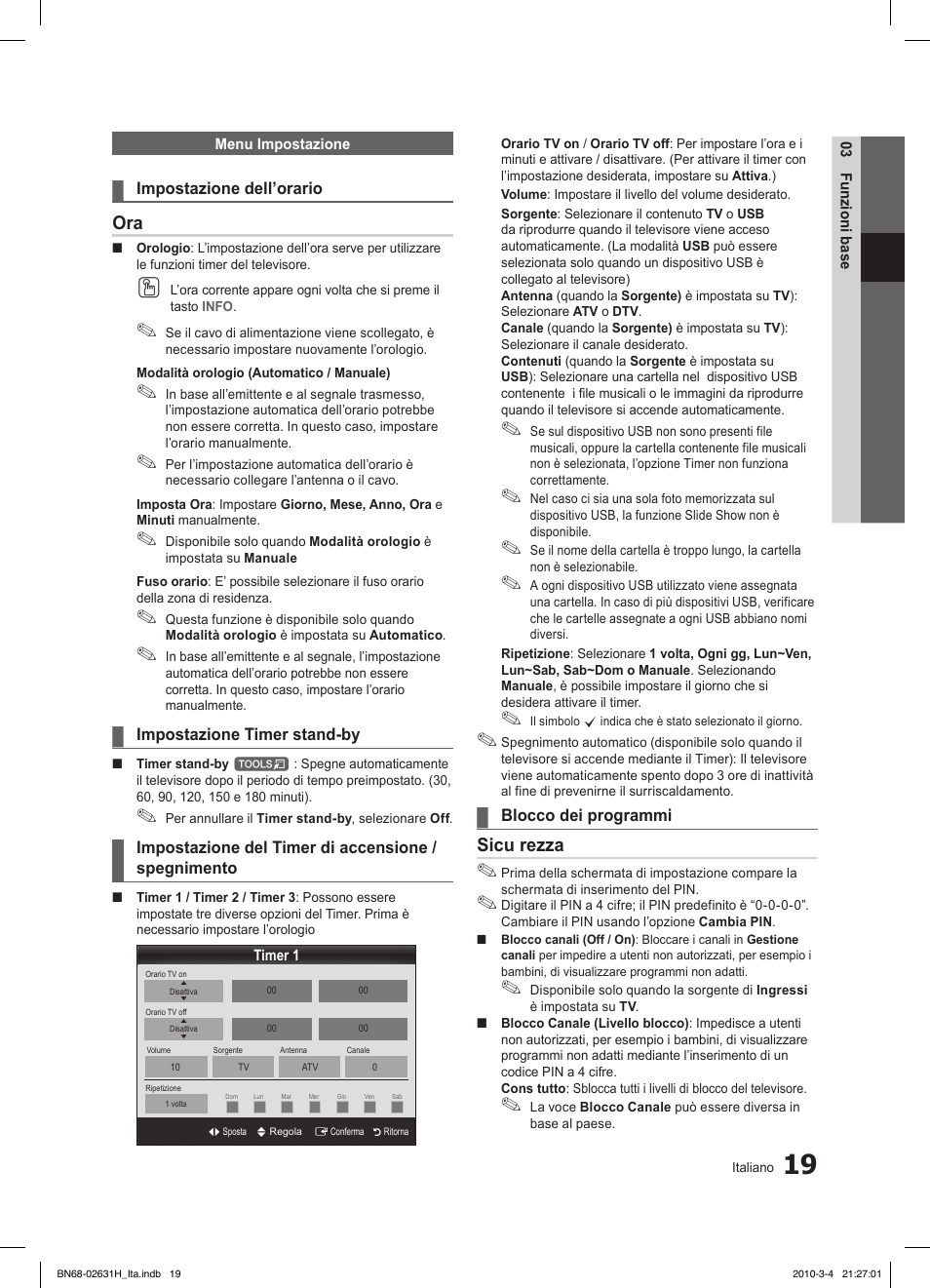 Sicu rezza | Samsung LE40C670M1Q User Manual | Page 73 / 164