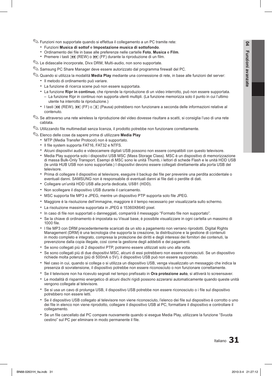 Samsung LE40C670M1Q User Manual | Page 85 / 164