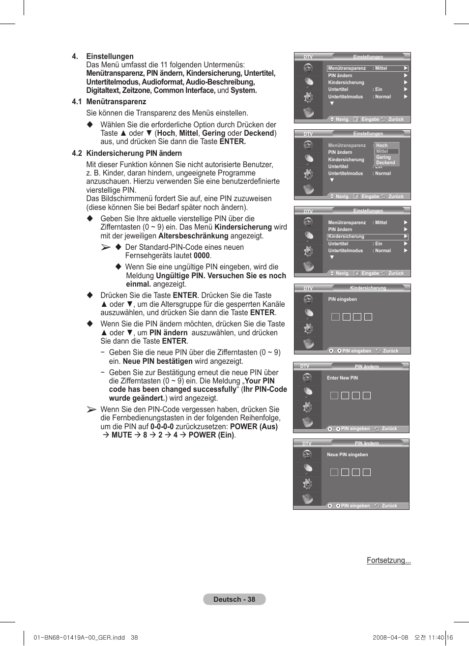 Samsung PS42A416C1D User Manual | Page 137 / 394