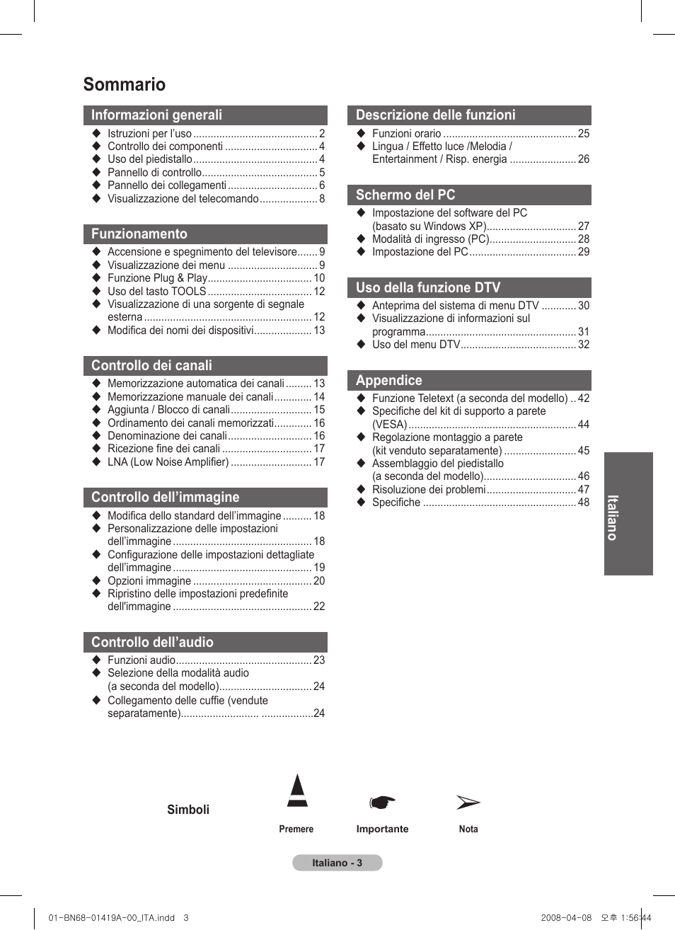Samsung PS42A416C1D User Manual | Page 200 / 394