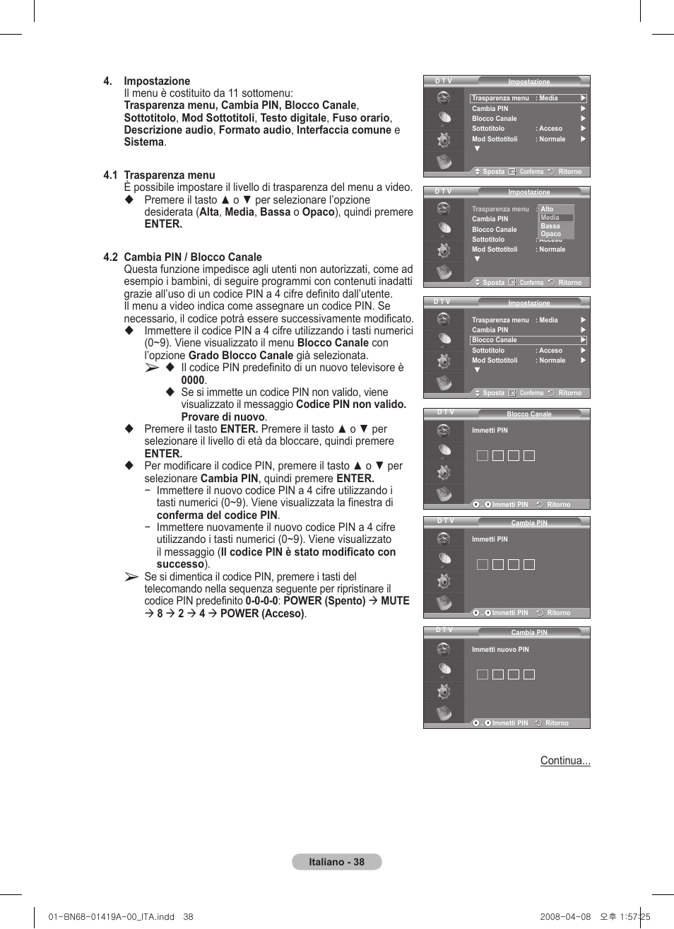 Samsung PS42A416C1D User Manual | Page 235 / 394
