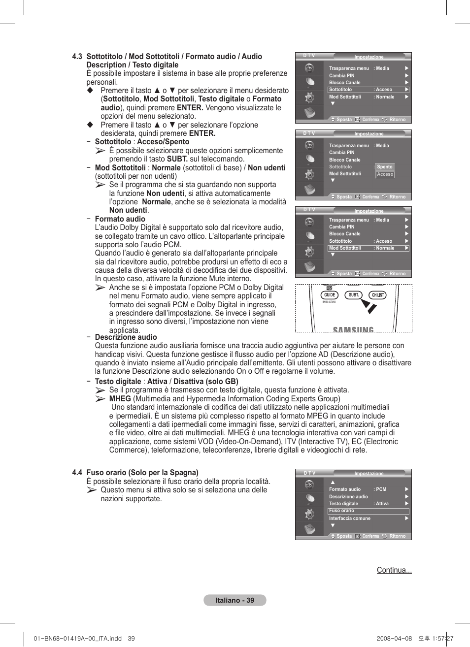 Samsung PS42A416C1D User Manual | Page 236 / 394