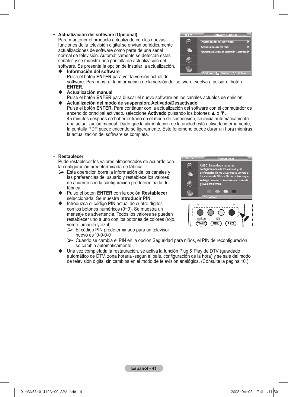 Samsung PS42A416C1D User Manual | Page 287 / 394