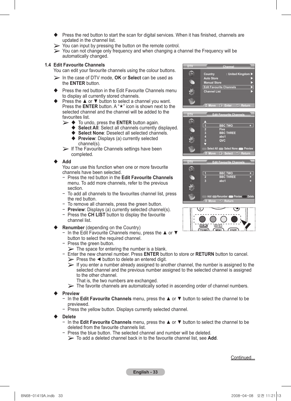 Samsung PS42A416C1D User Manual | Page 33 / 394