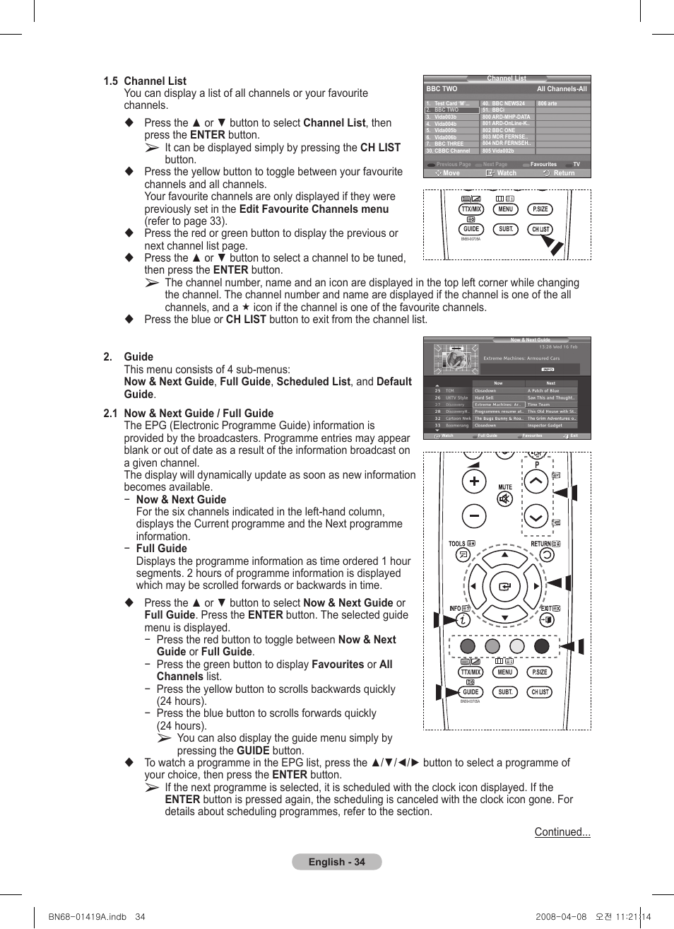 Samsung PS42A416C1D User Manual | Page 34 / 394