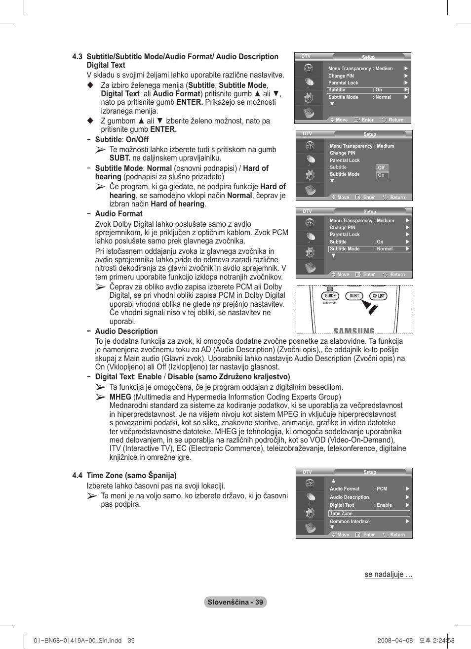 Samsung PS42A416C1D User Manual | Page 383 / 394