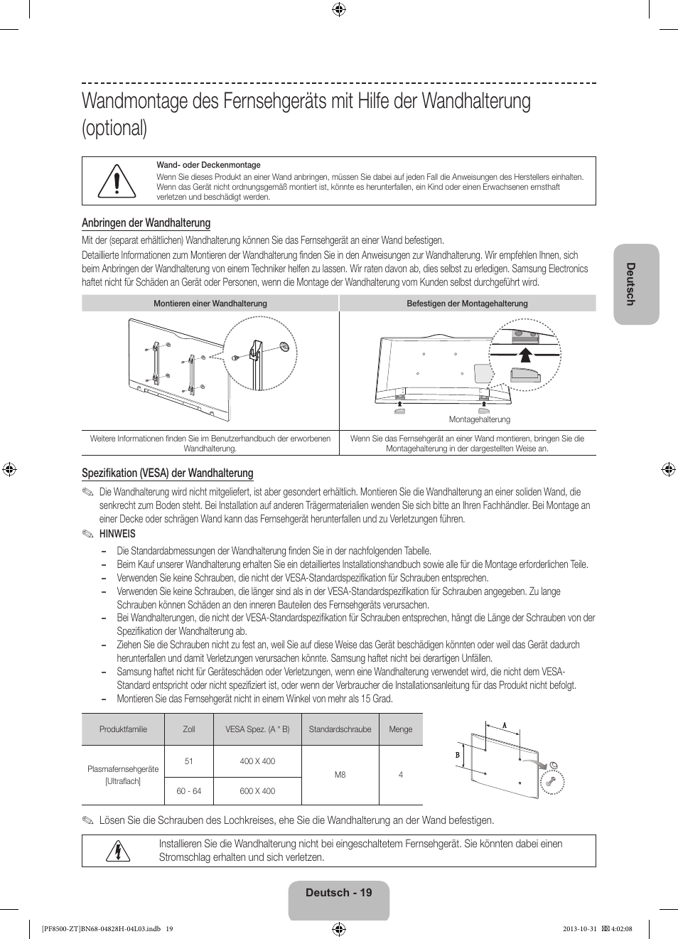 Samsung PS51F8500SZ User Manual | Page 67 / 73