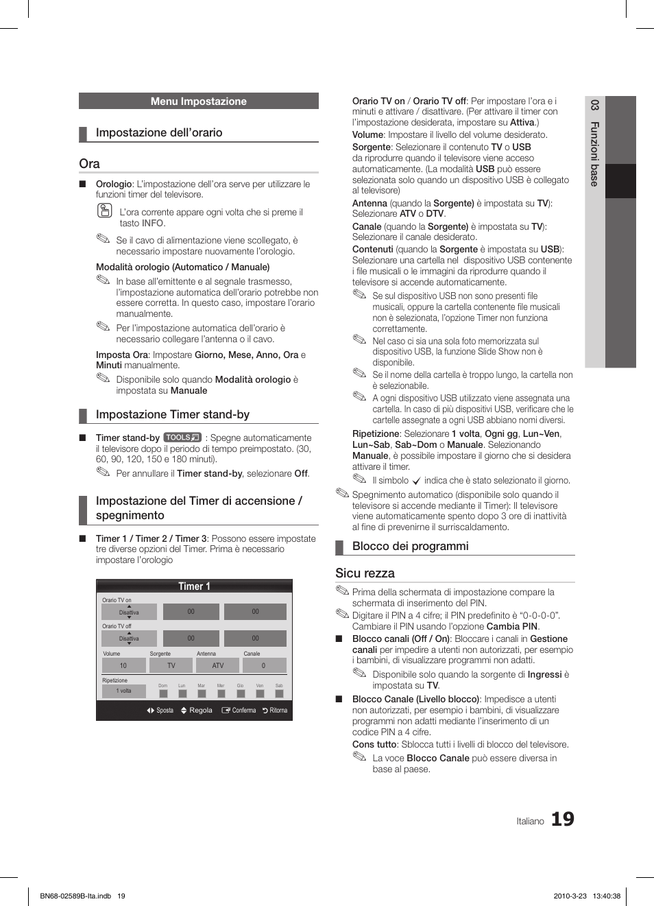 Sicu rezza | Samsung LE32C350D1W User Manual | Page 118 / 134