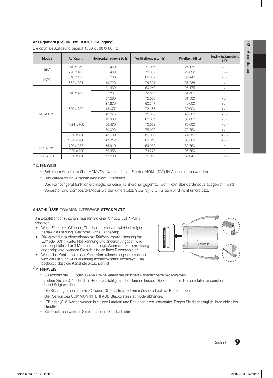 Samsung LE32C350D1W User Manual | Page 43 / 134