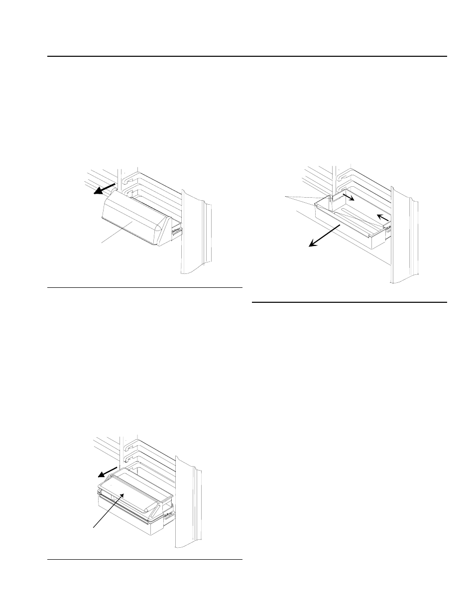 Centro para productos lácteos, Recipiente snaccess™ (en algunos modelos), Compartimientos de la puerta | Amana Top-Freezer Refrigerator User Manual | Page 29 / 57