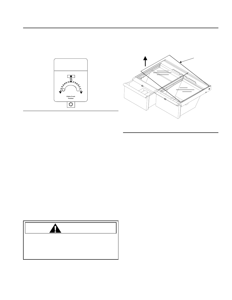 Bacs à légumes garden freshtm, Bacs à légumes garden fresh, Attention | Amana Top-Freezer Refrigerator User Manual | Page 47 / 57