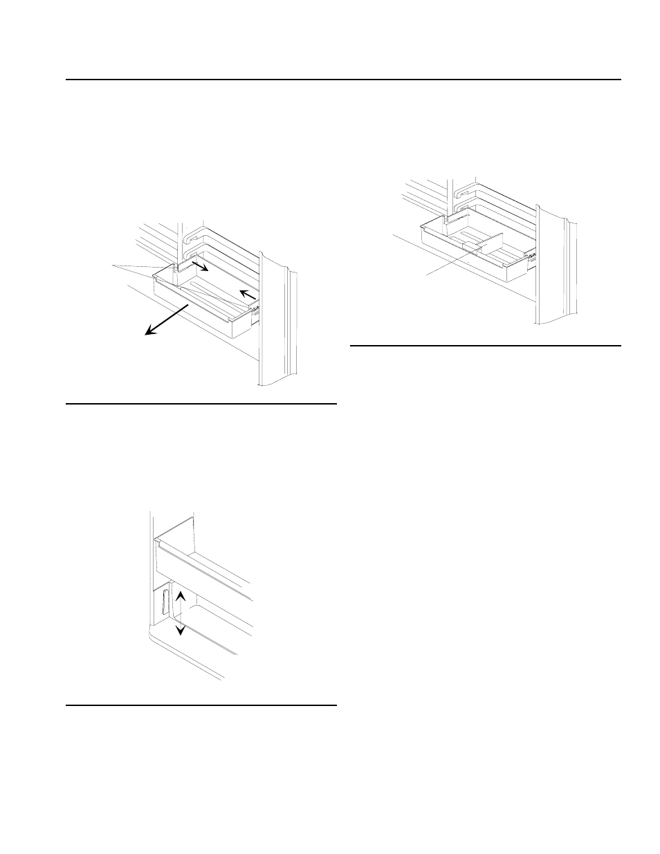 Compartiments de porte, Clayettes de porte, Séparateur réglable | Amana Top-Freezer Refrigerator User Manual | Page 49 / 57