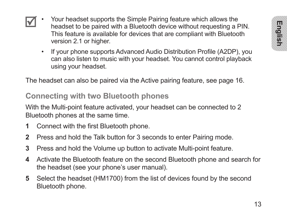 Samsung HM1700 User Manual | Page 15 / 143