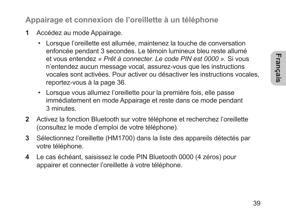 Samsung HM1700 User Manual | Page 41 / 143