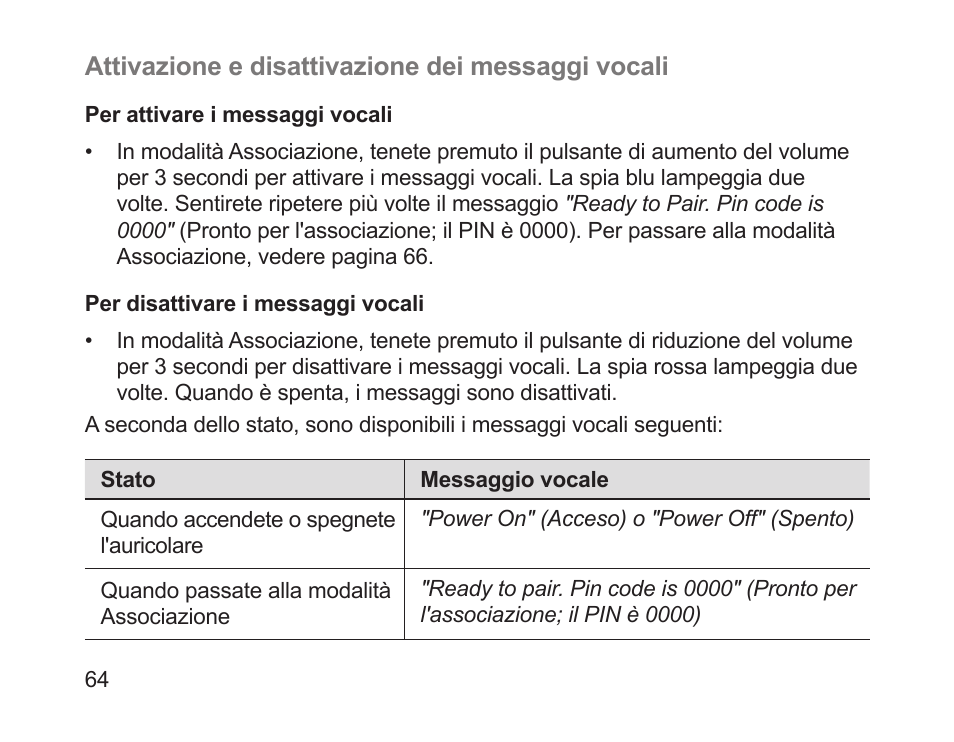 Samsung HM1700 User Manual | Page 66 / 143