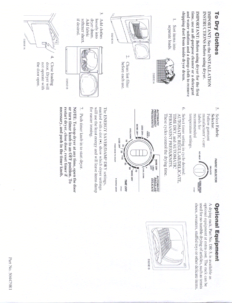 Optional equipment | Amana LED20AW User Manual | Page 2 / 2