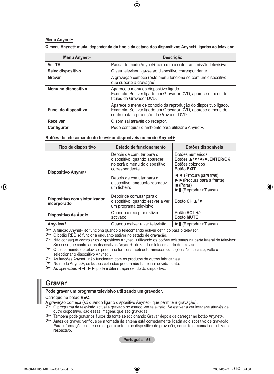 Gravar | Samsung LE32M87BD User Manual | Page 480 / 545