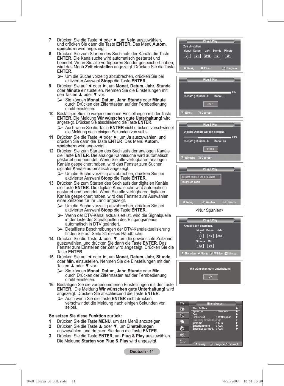 Samsung PS50A476P1D User Manual | Page 122 / 444