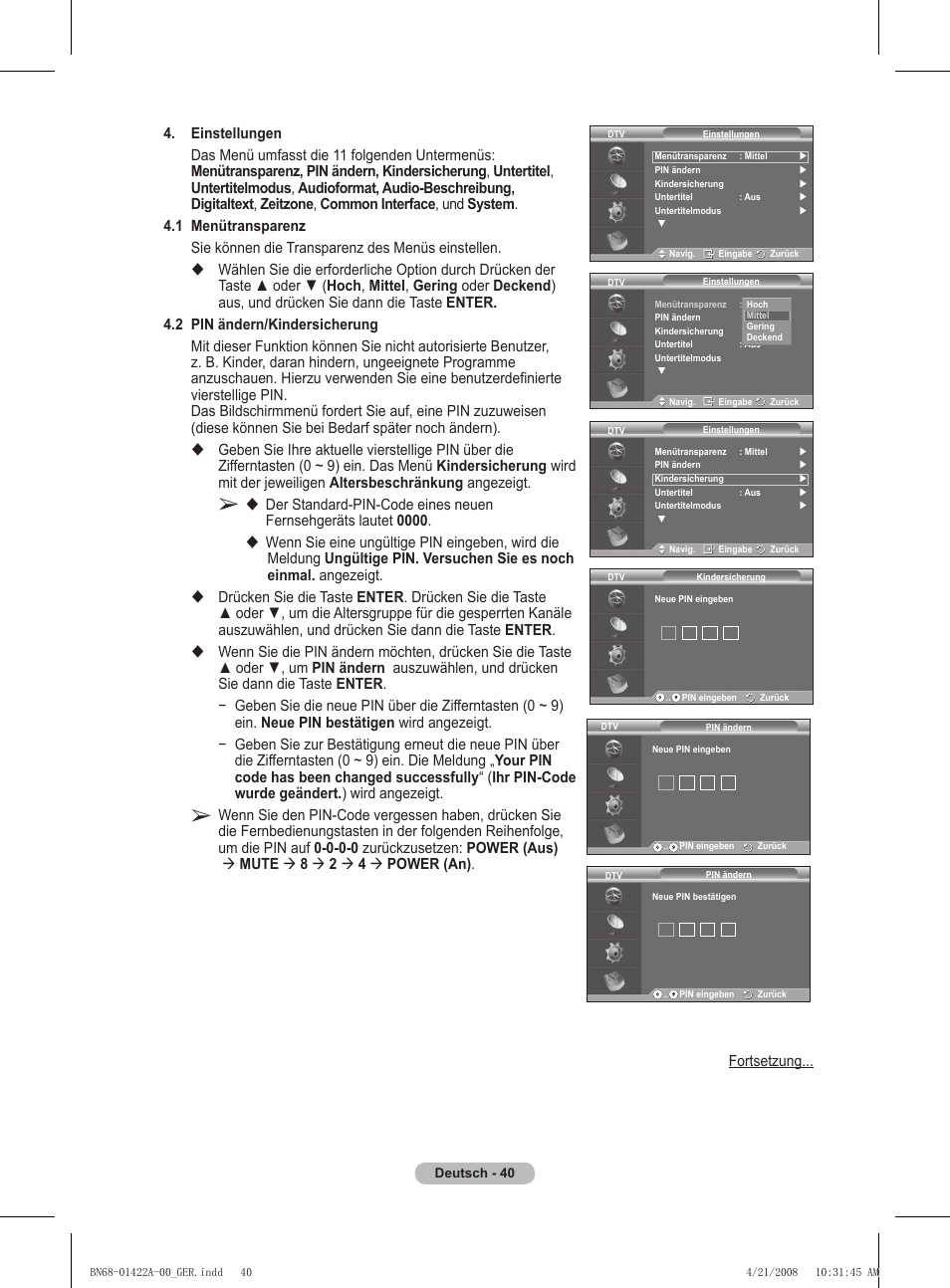 Samsung PS50A476P1D User Manual | Page 151 / 444