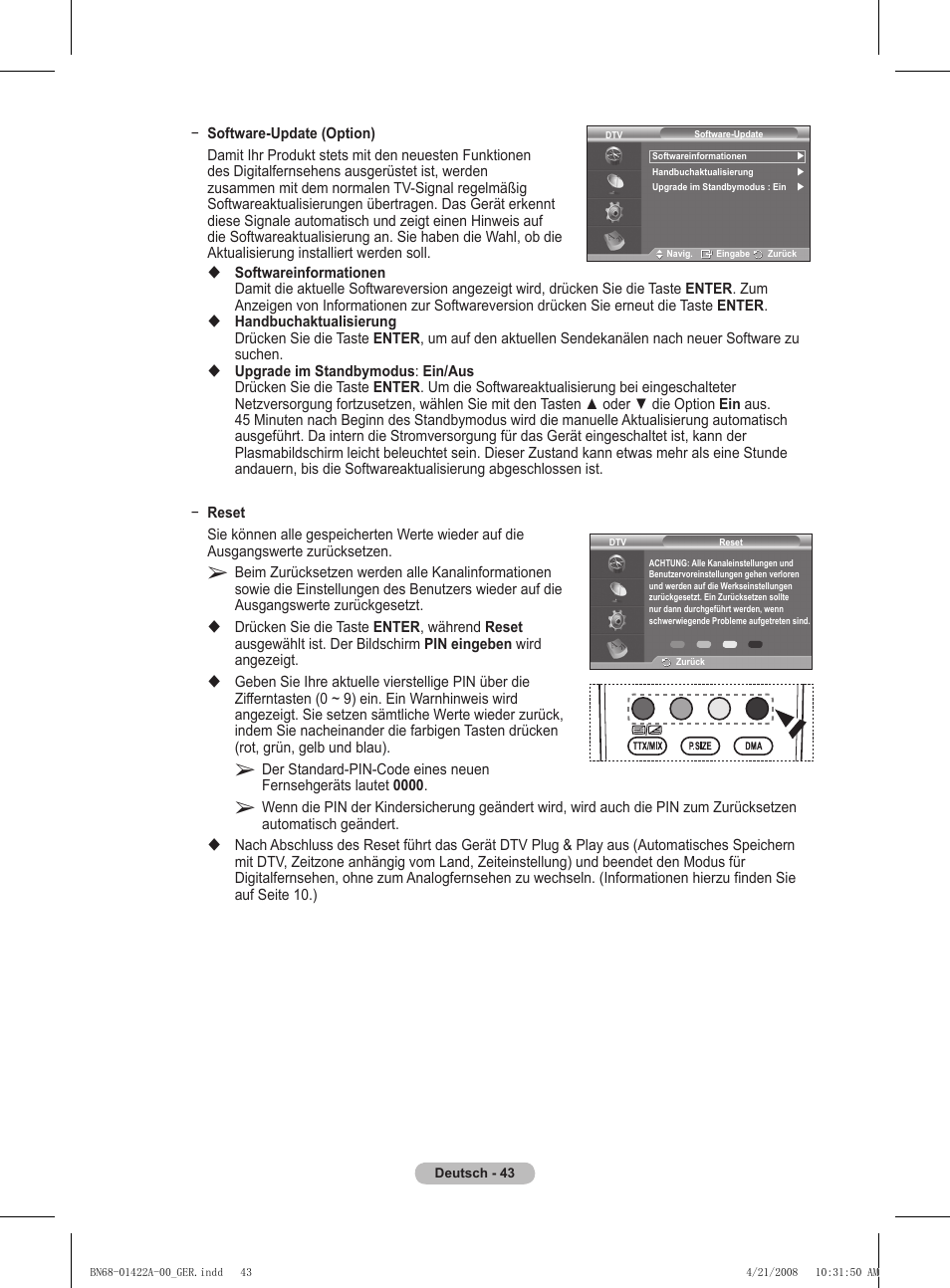 Samsung PS50A476P1D User Manual | Page 154 / 444