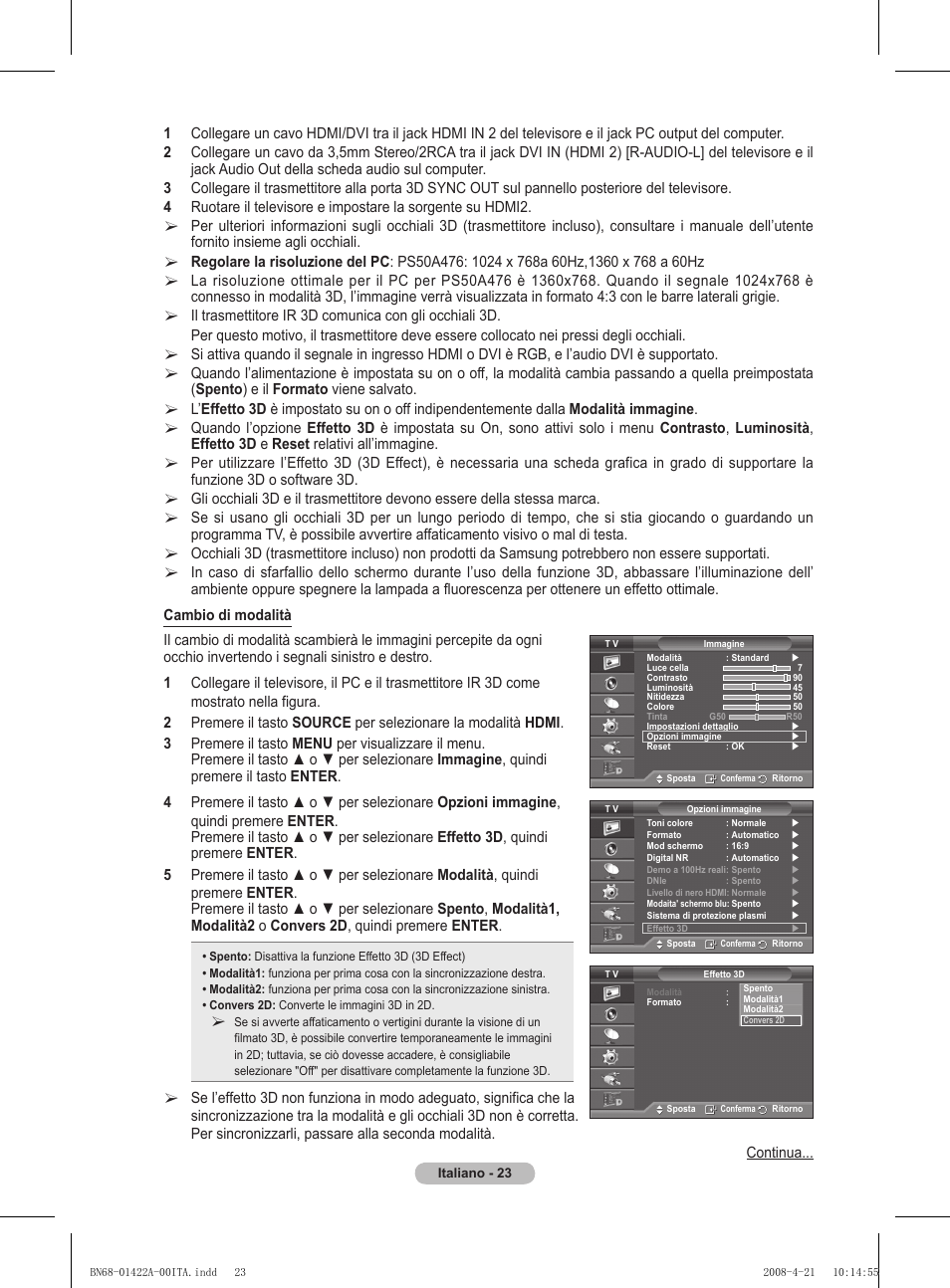 Samsung PS50A476P1D User Manual | Page 244 / 444