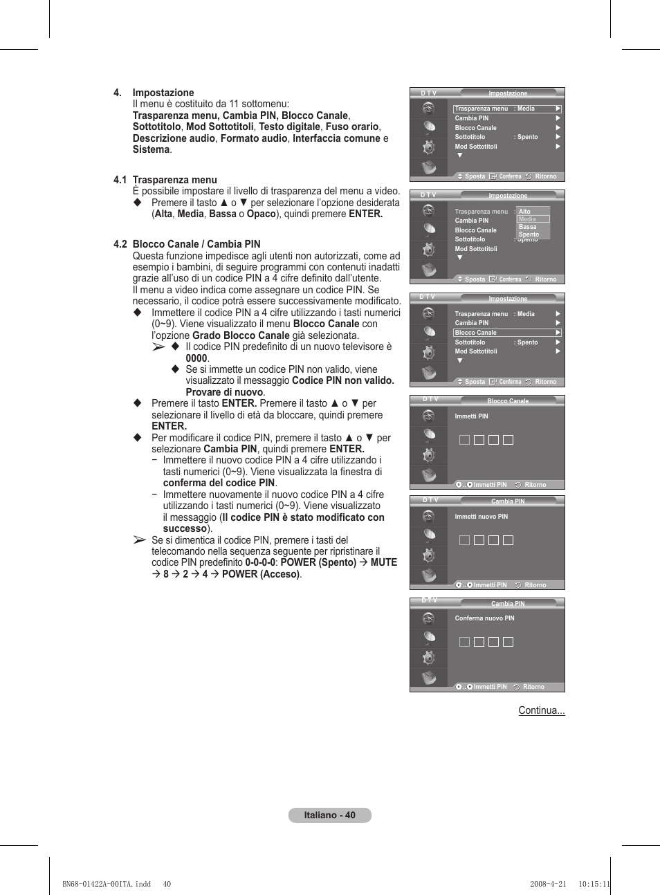 Samsung PS50A476P1D User Manual | Page 261 / 444