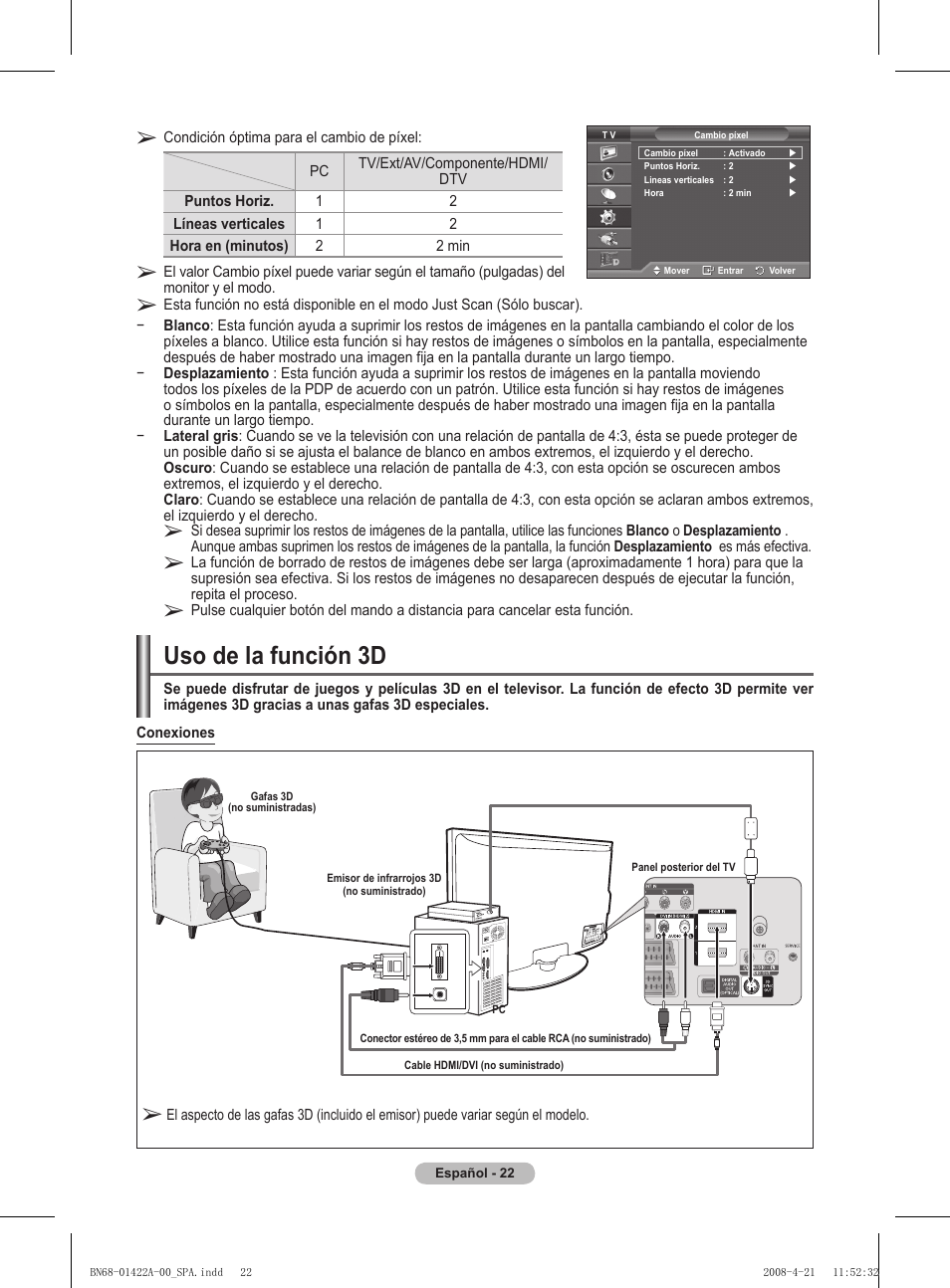 Uso de la función d | Samsung PS50A476P1D User Manual | Page 299 / 444