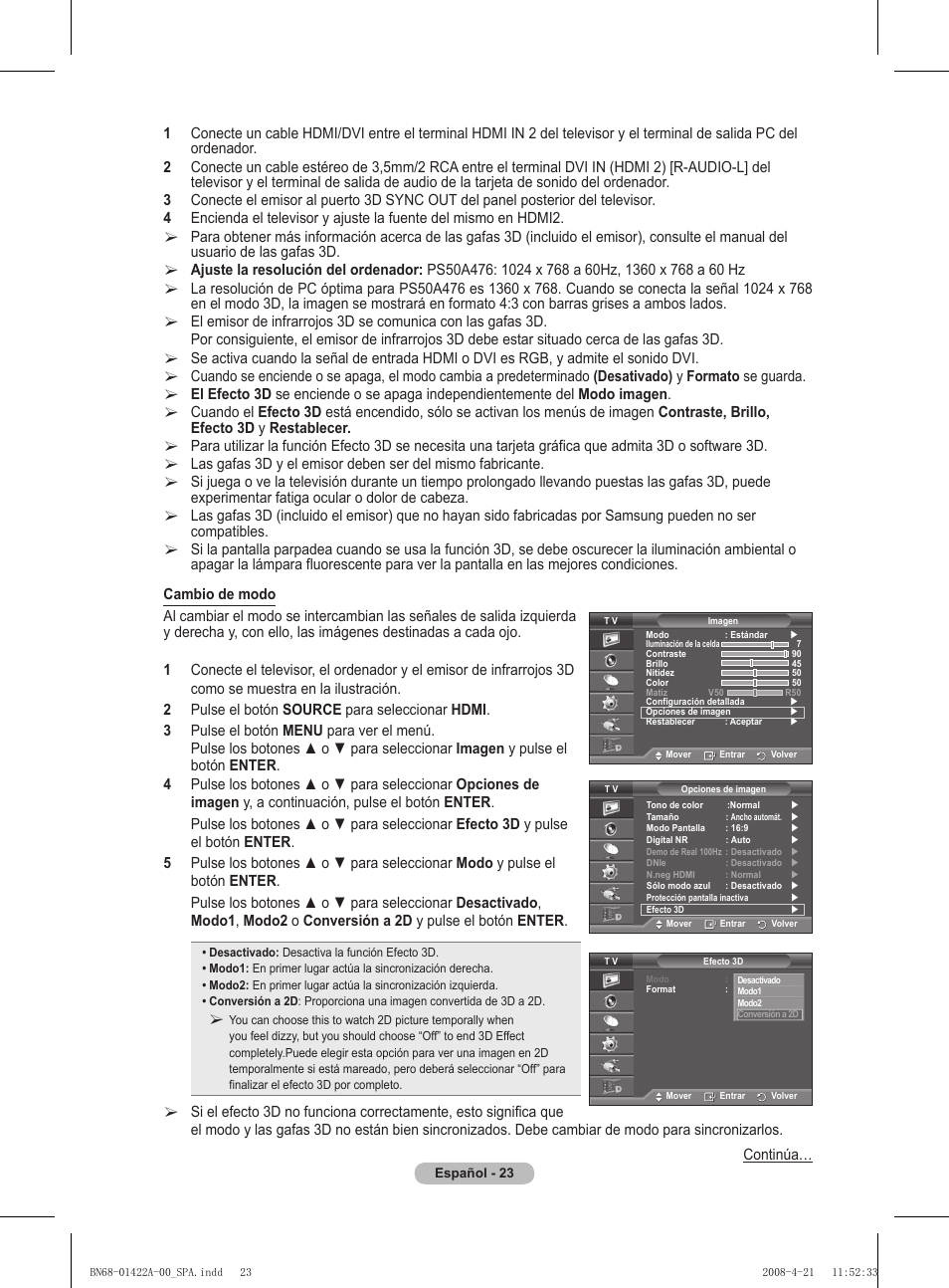 Samsung PS50A476P1D User Manual | Page 300 / 444