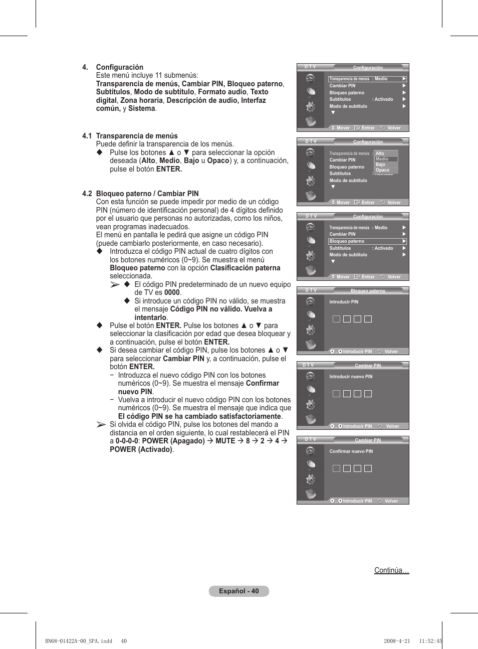 Samsung PS50A476P1D User Manual | Page 317 / 444