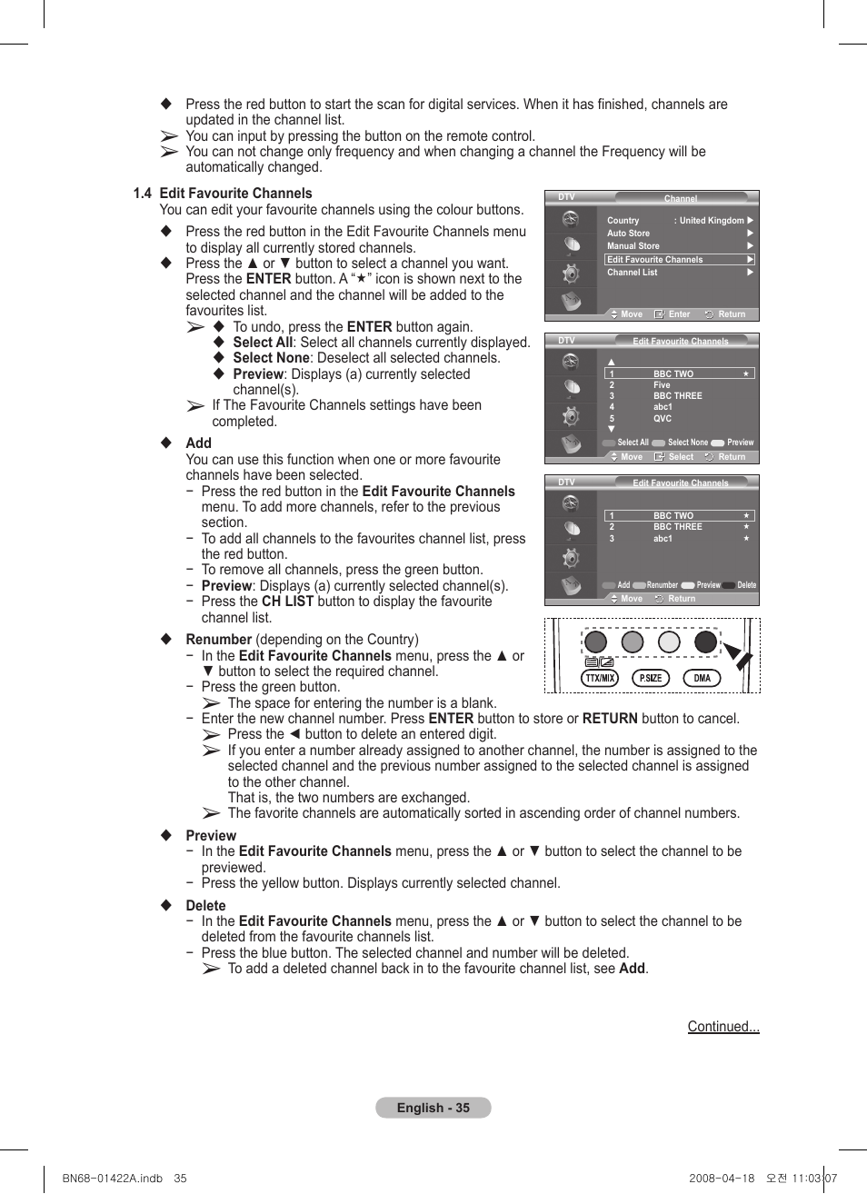 Samsung PS50A476P1D User Manual | Page 35 / 444