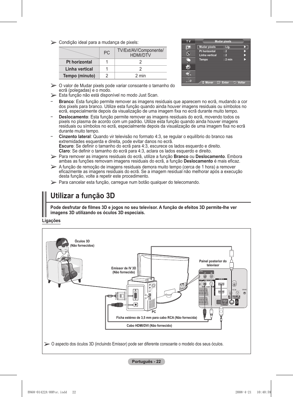 Utilizar a função d | Samsung PS50A476P1D User Manual | Page 355 / 444