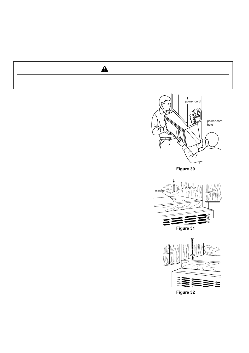 Installation, Wcaution | Amana ACO1520A User Manual | Page 20 / 46