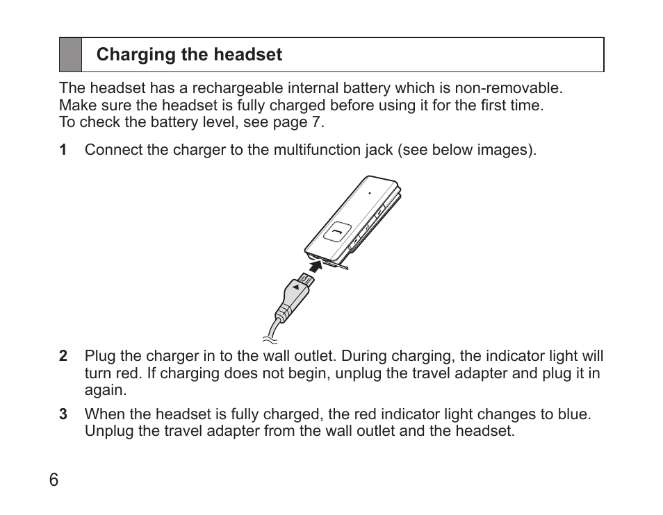 Charging the headset | Samsung BHS3000 User Manual | Page 8 / 173