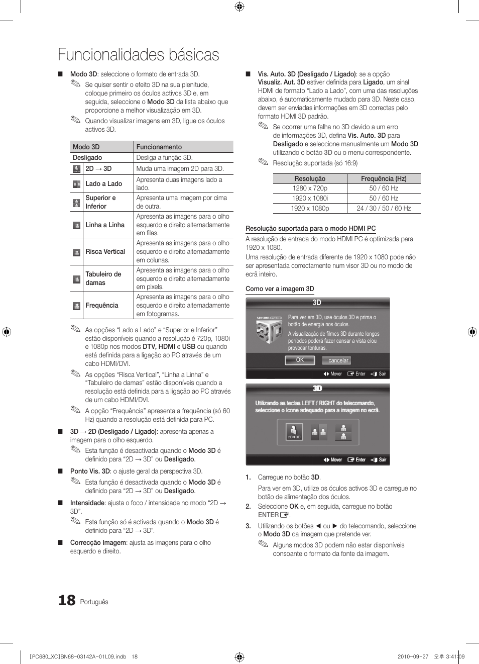 Funcionalidades básicas | Samsung PS50C680G5W User Manual | Page 332 / 474