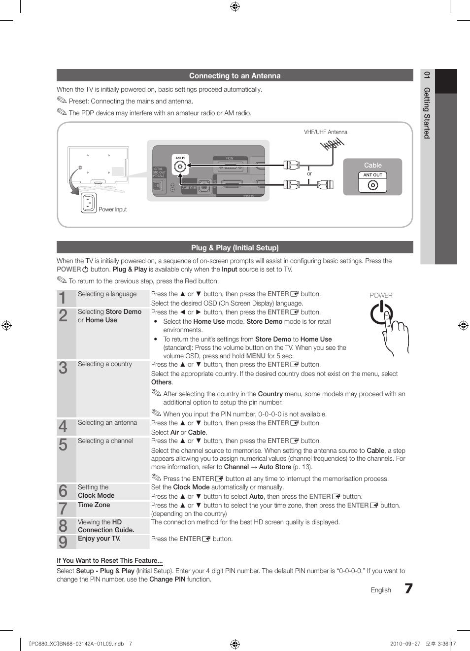 Samsung PS50C680G5W User Manual | Page 7 / 474