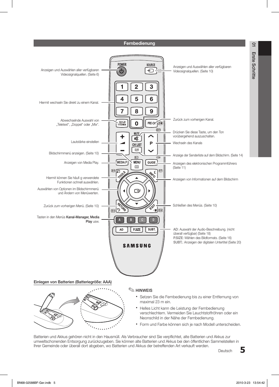 Samsung LE19C350D1W User Manual | Page 38 / 134