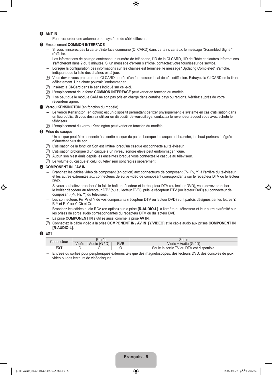 Samsung LE22B350F2W User Manual | Page 41 / 314
