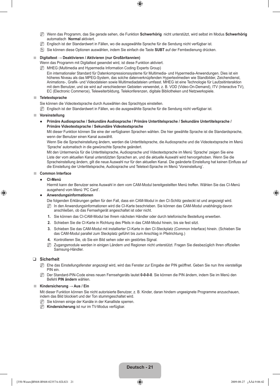 Samsung LE22B350F2W User Manual | Page 91 / 314