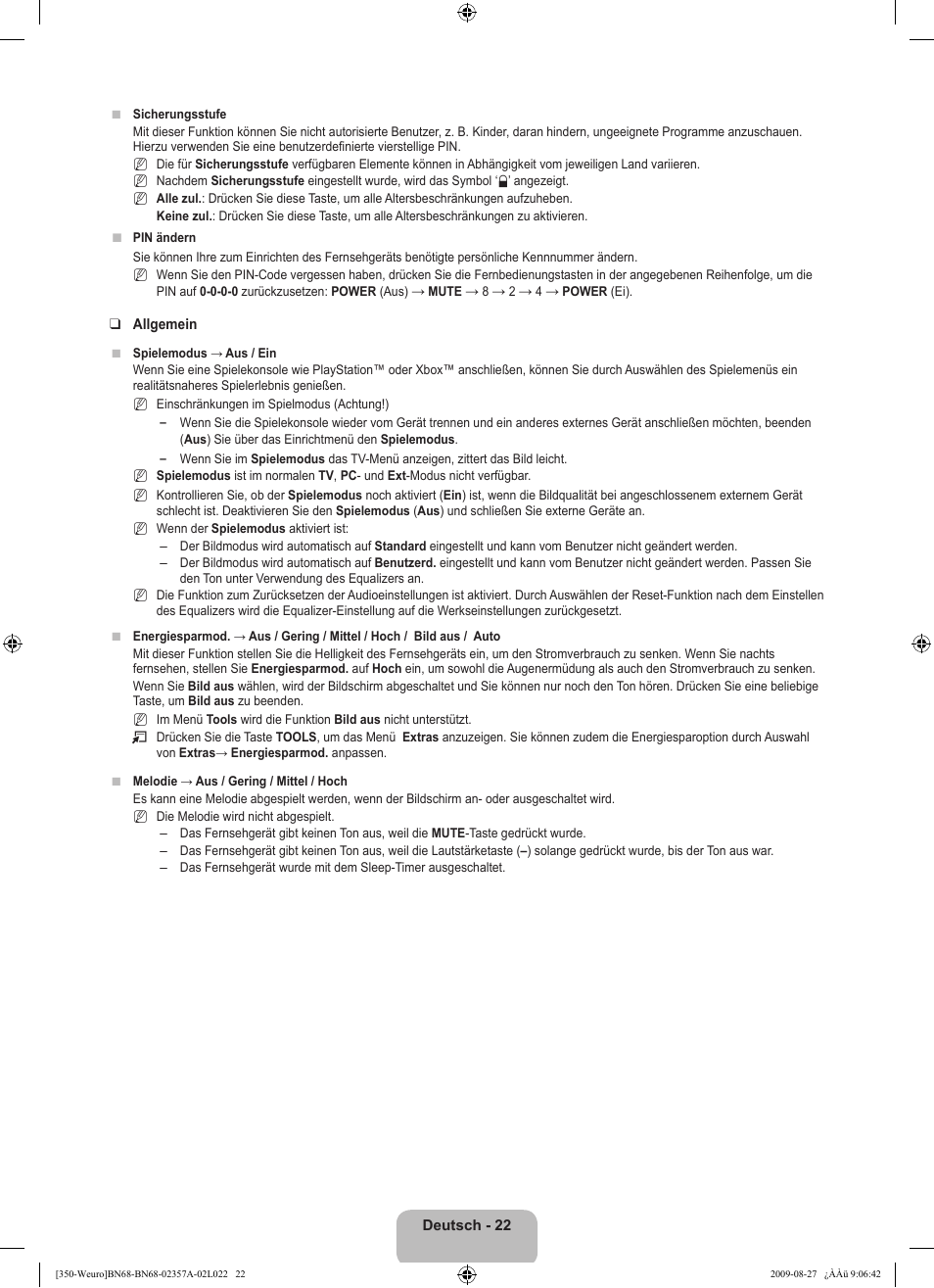 Samsung LE22B350F2W User Manual | Page 92 / 314