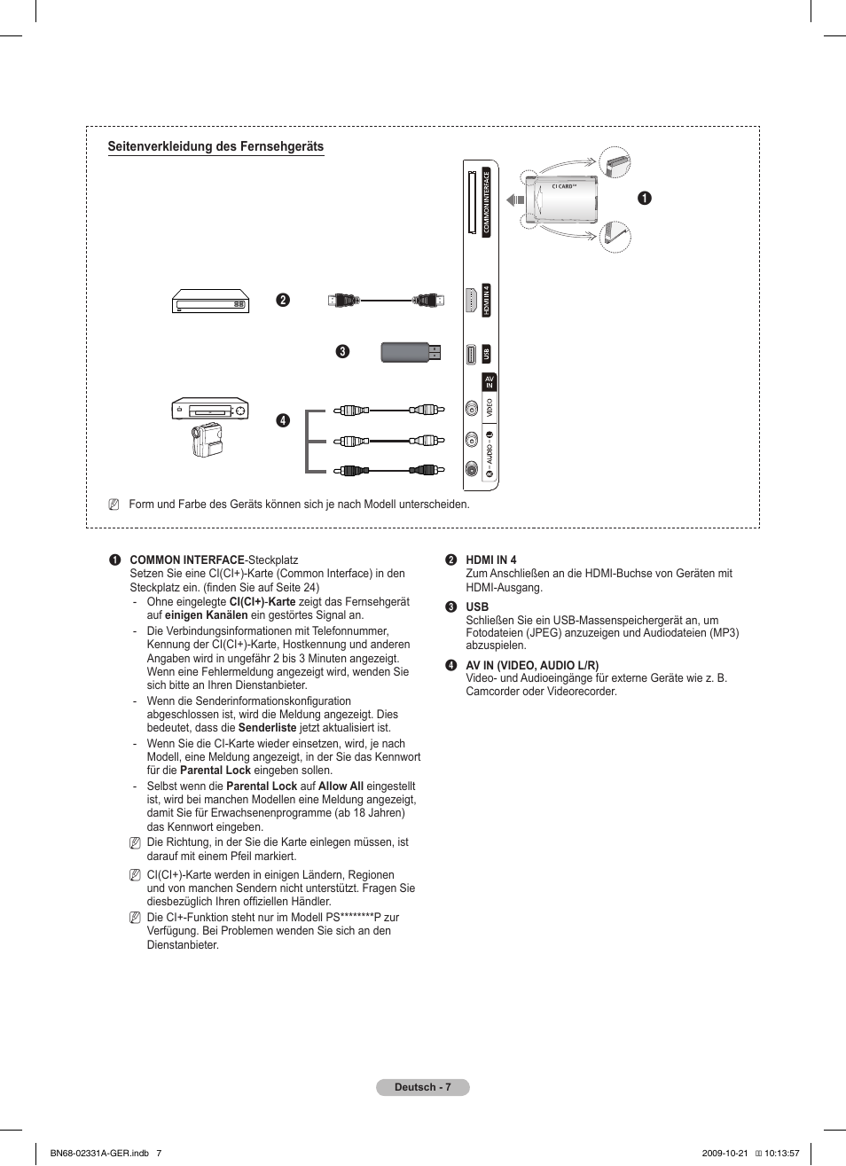 Samsung PS50B551T3W User Manual | Page 106 / 419