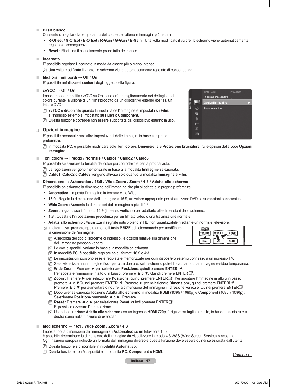 Samsung PS50B551T3W User Manual | Page 206 / 419