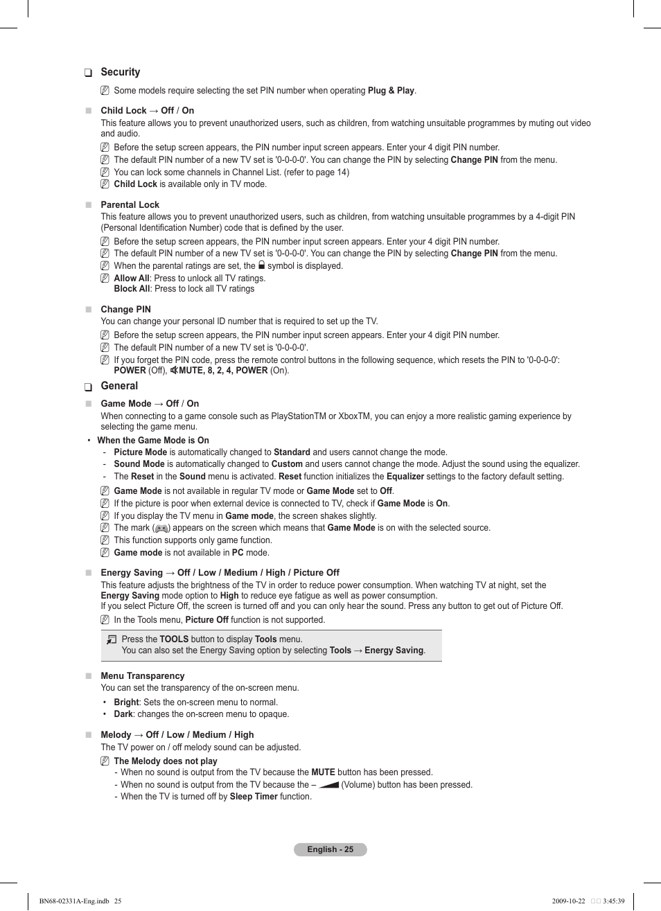 Samsung PS50B551T3W User Manual | Page 25 / 419