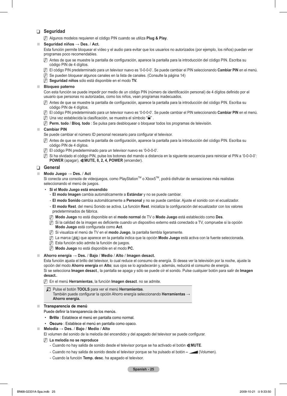 Samsung PS50B551T3W User Manual | Page 260 / 419