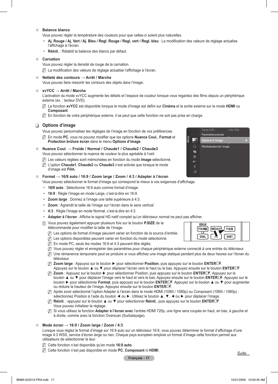 Samsung PS50B551T3W User Manual | Page 71 / 419