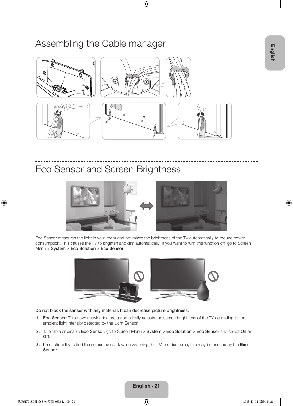 Samsung UE50F6740SS User Manual | Page 21 / 97