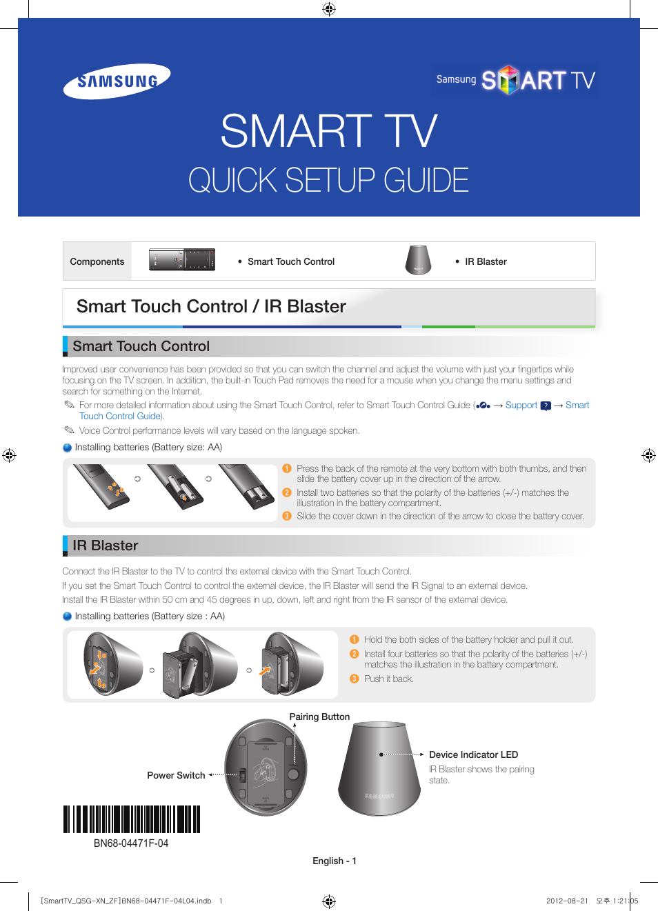 Samsung UE46ES7000S User Manual | 24 pages