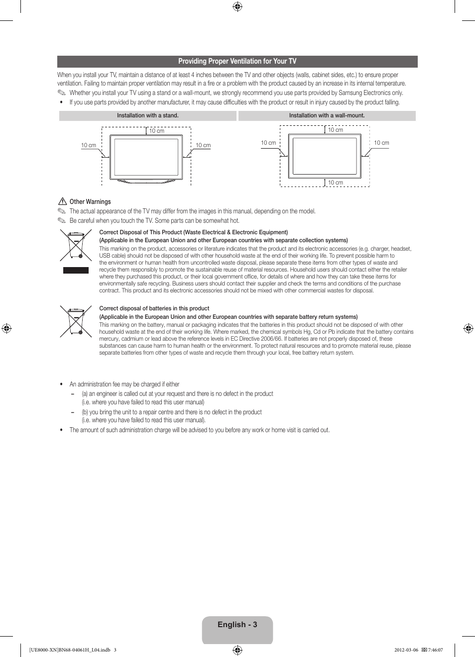 Samsung UE40ES8000S User Manual | Page 3 / 93
