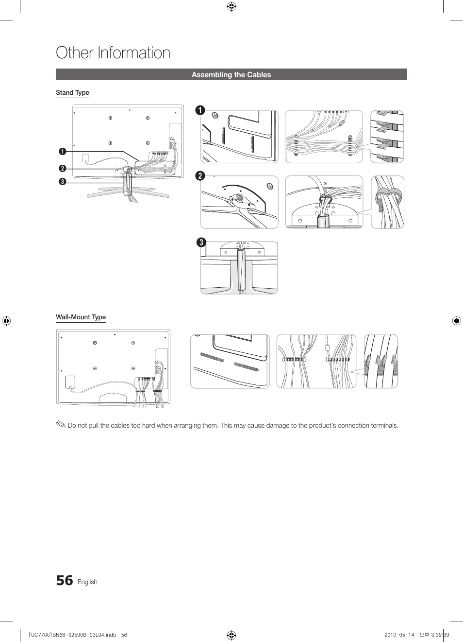 Other information | Samsung UE40C7700WS User Manual | Page 56 / 257