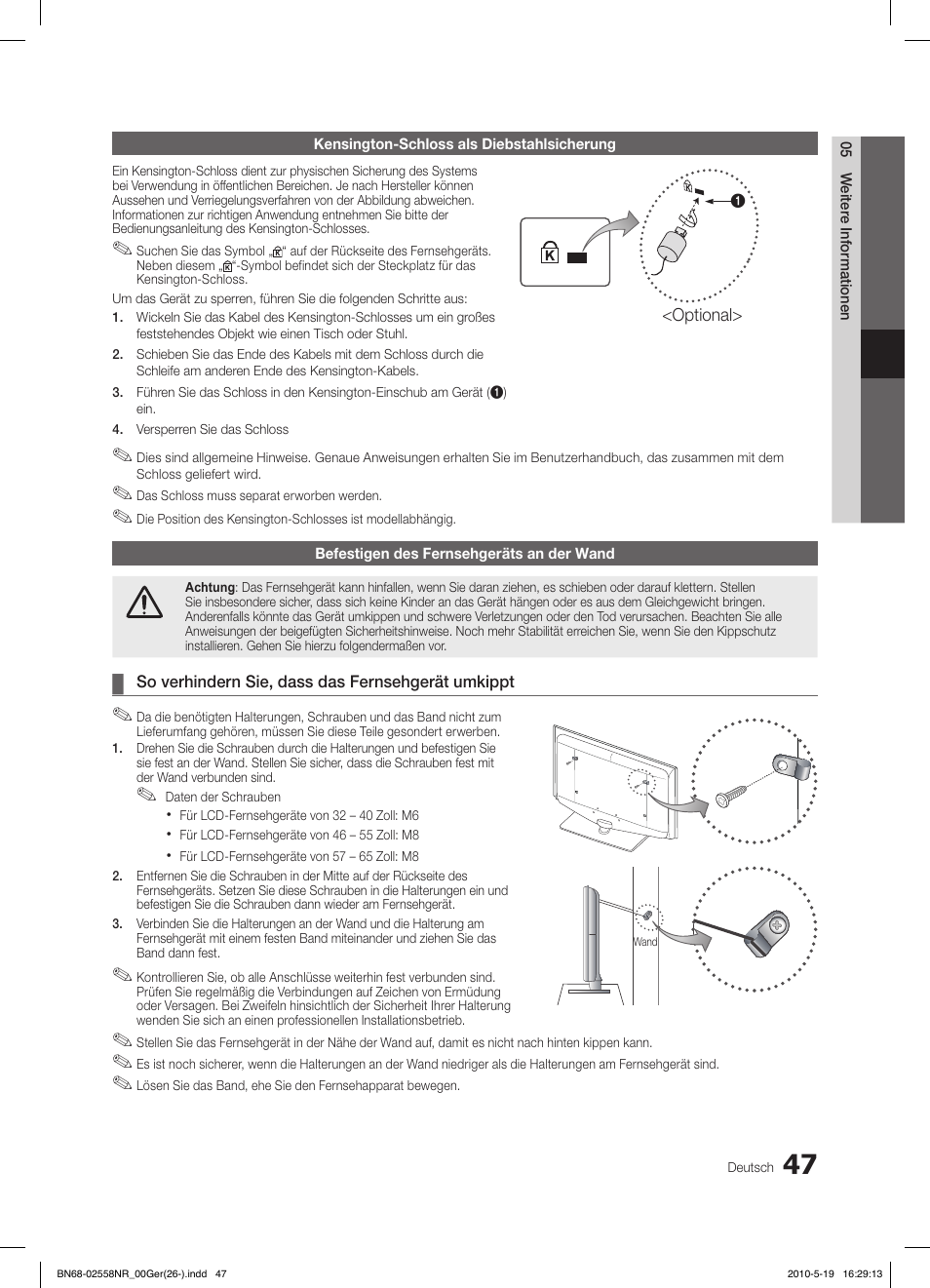 Samsung LE32C650L1W User Manual | Page 151 / 209