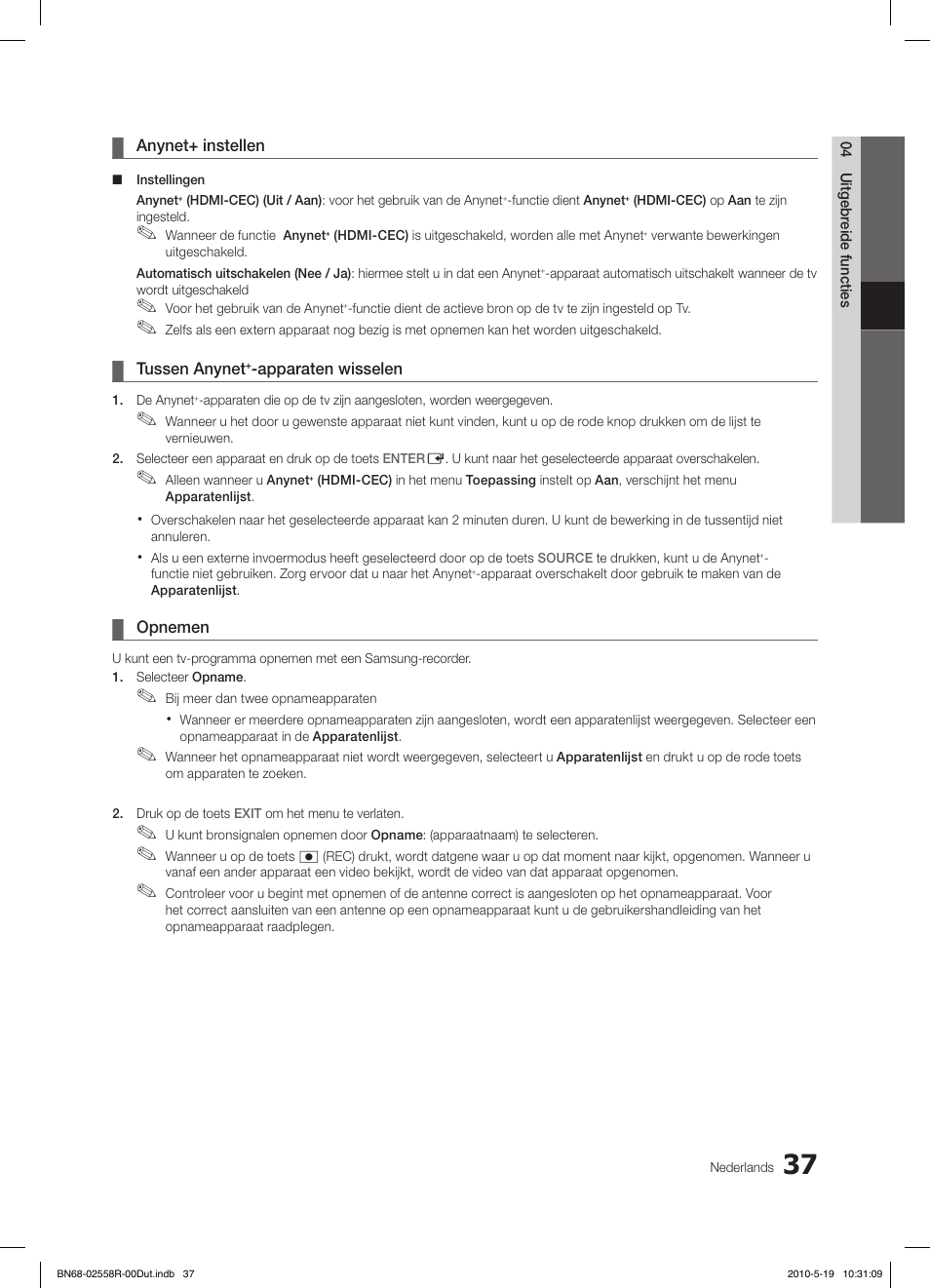 Samsung LE32C650L1W User Manual | Page 193 / 209